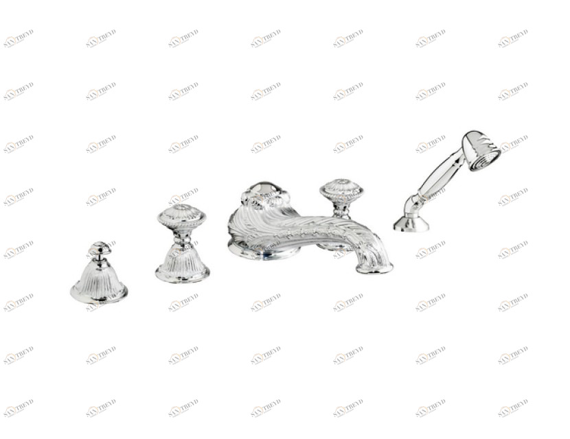 230416.A010.16 Набор для ванны с пятью отверстиями Золото 24К с черной патиной Mestre Versailles