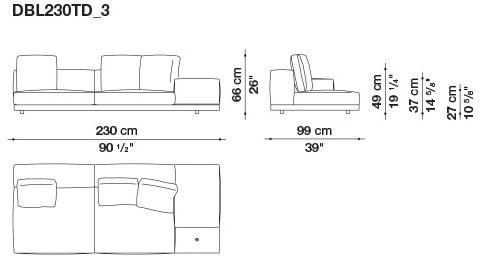 B&B Italia Кожаный диван Dock sun-id-1441060 - Вид №145
