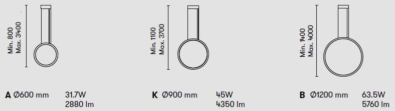 Grok Светодиодный подвесной светильник из алюминия Circular sun-id-1365126 - Вид №3
