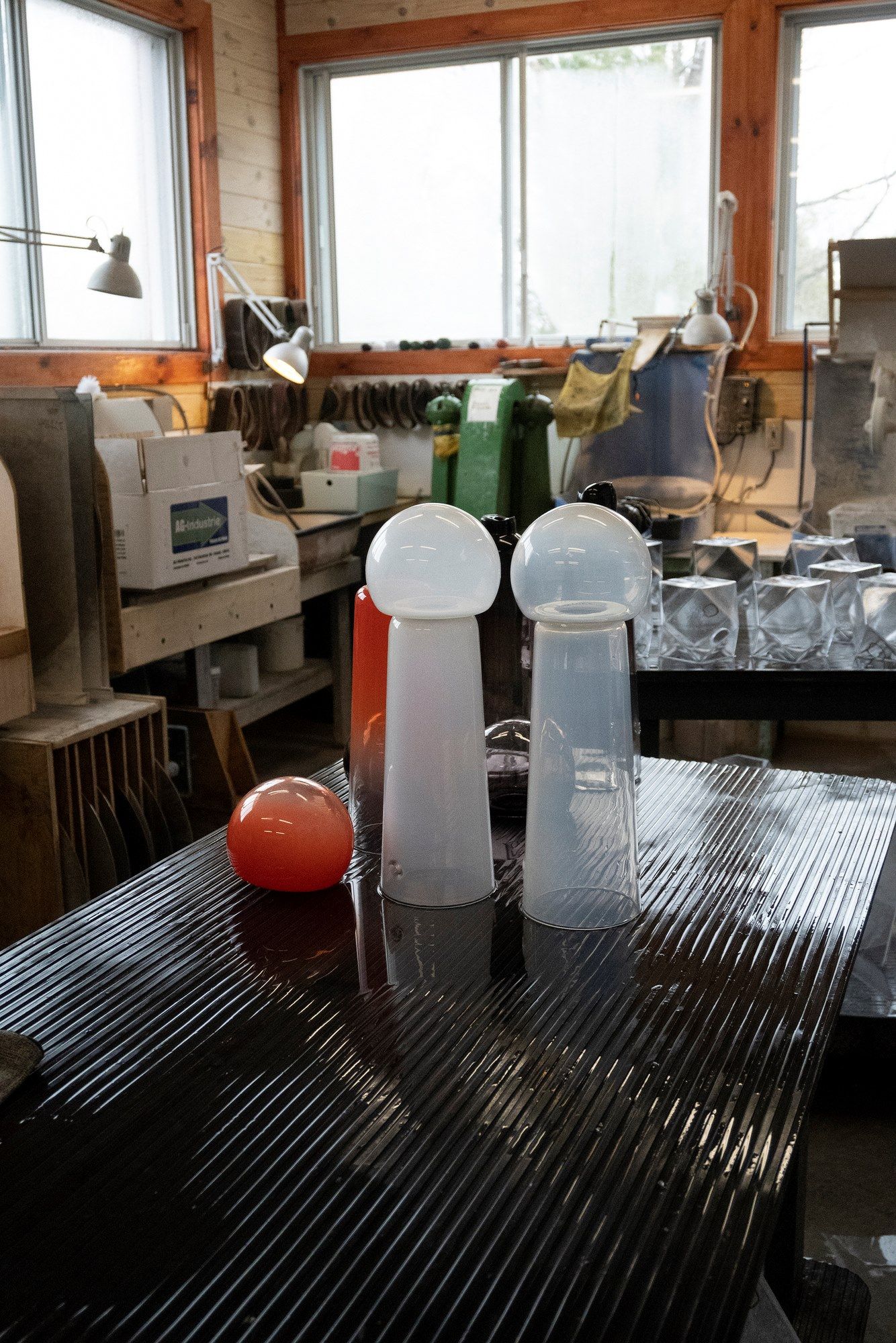 Настольная лампа из дутого стекла с диммером Darmes Gigi ARCH-00001619 - Вид №12