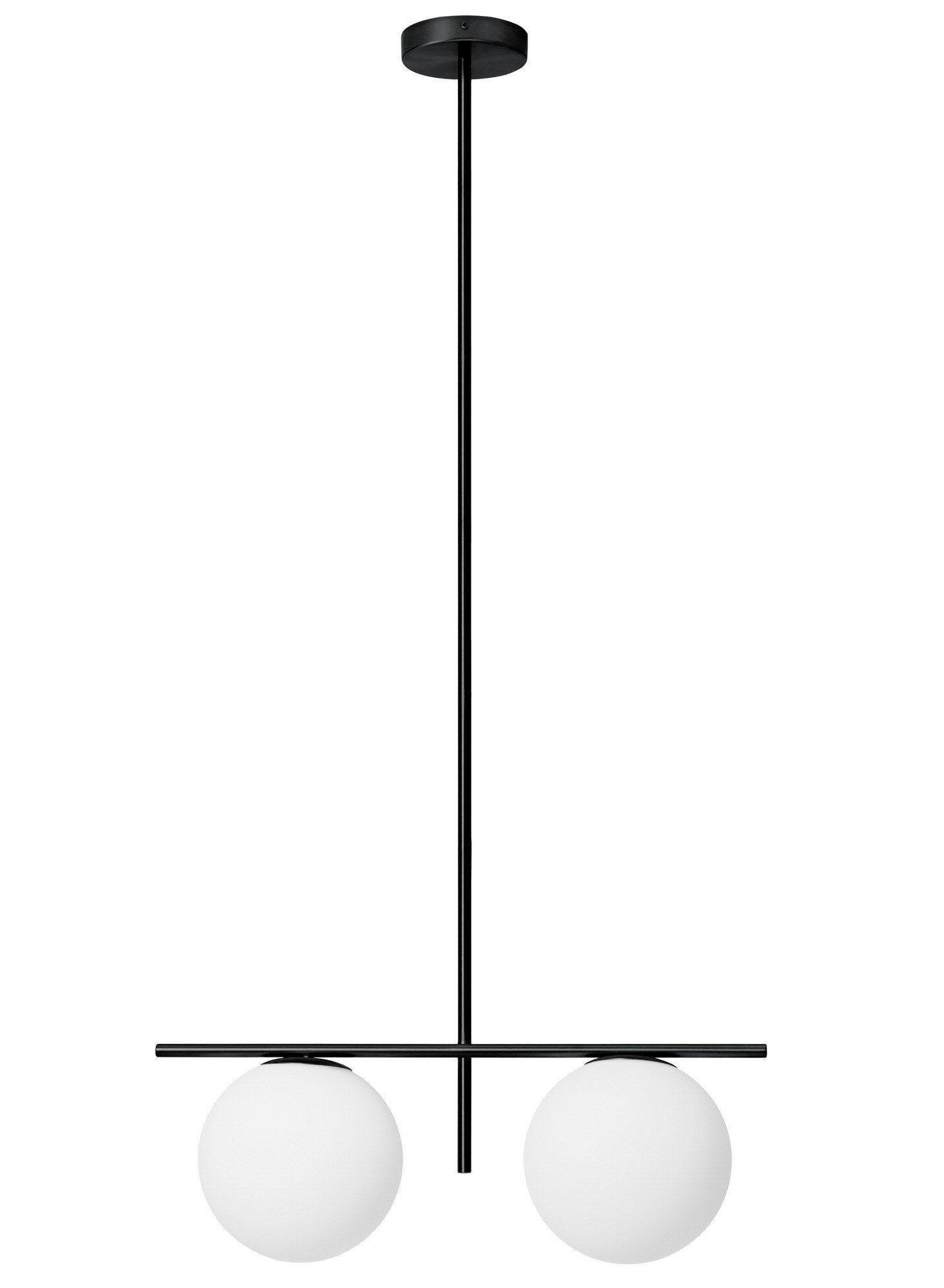 Подвесной светильник из опалового стекла и металла Miloox Jugen ARCH-00147477 - Вид №1