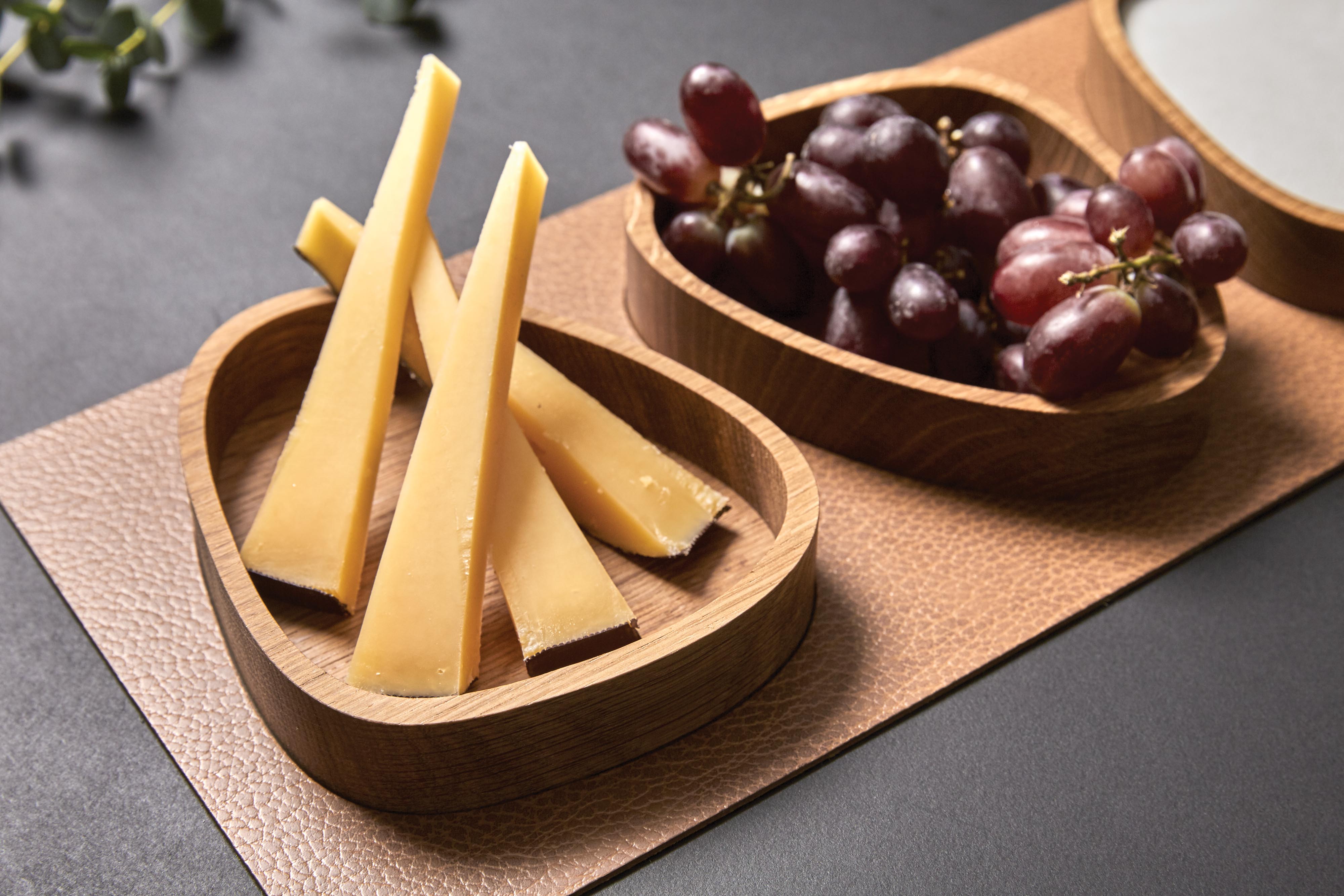 98773 BULL nature сервировочный поднос с тремя деревянными чашами 18х16см;LIND DNA - Вид №1