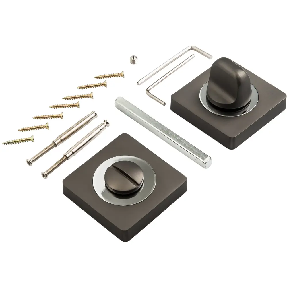 PUERTO Завертка-вертушка для межкомнатных дверей черный матовый 18771823 STLM-0012621 - Вид №1