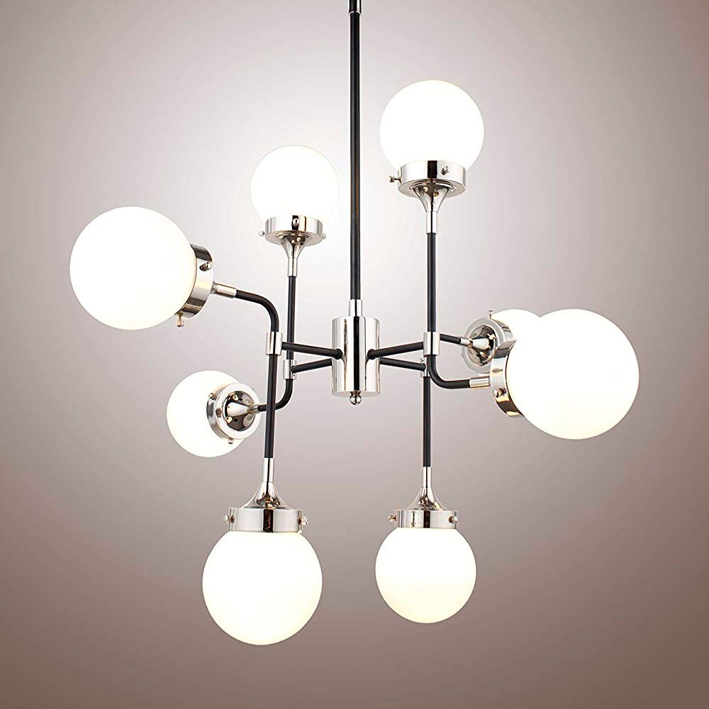 Подвесной светильник Bistro Globe 8 от Delight Collection KG0521P-8W DELIGHT COLLECTION ДИЗАЙНЕРСКИЕ 243875 Белый  - Вид №1