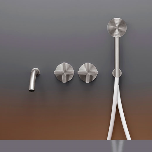 Настенный 2 прогрессивные смесители, установленные для ванной с носиком L. 170 мм и круглые ручной душ диаметр 65 мм  CRX23Y CEADESIGN  - Вид №1