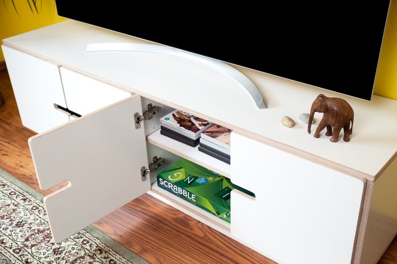 Шкаф для телевизора из фанеры с распашными дверцами Radis ARCH-00050382 - Вид №4