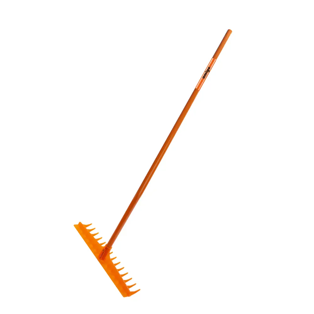 Грабли прямые Amigo 77068 12 зубьев 151 см алюминий с черенком STLM-2002028