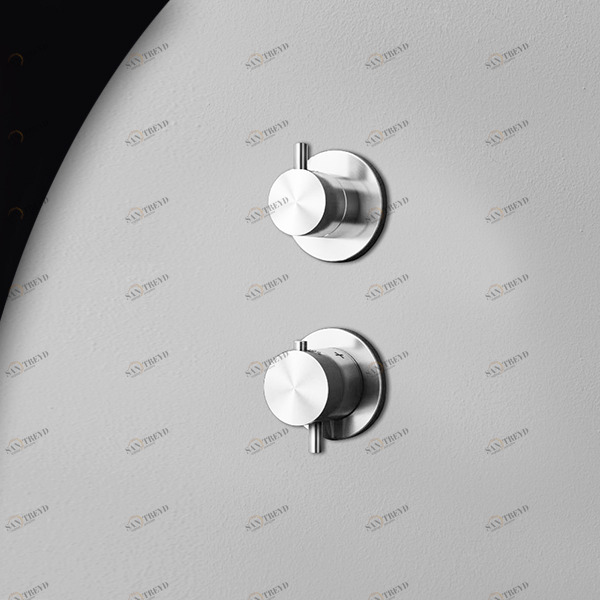 Термостат для душа сталь глянцевая Hiro Radomonte HIR92L