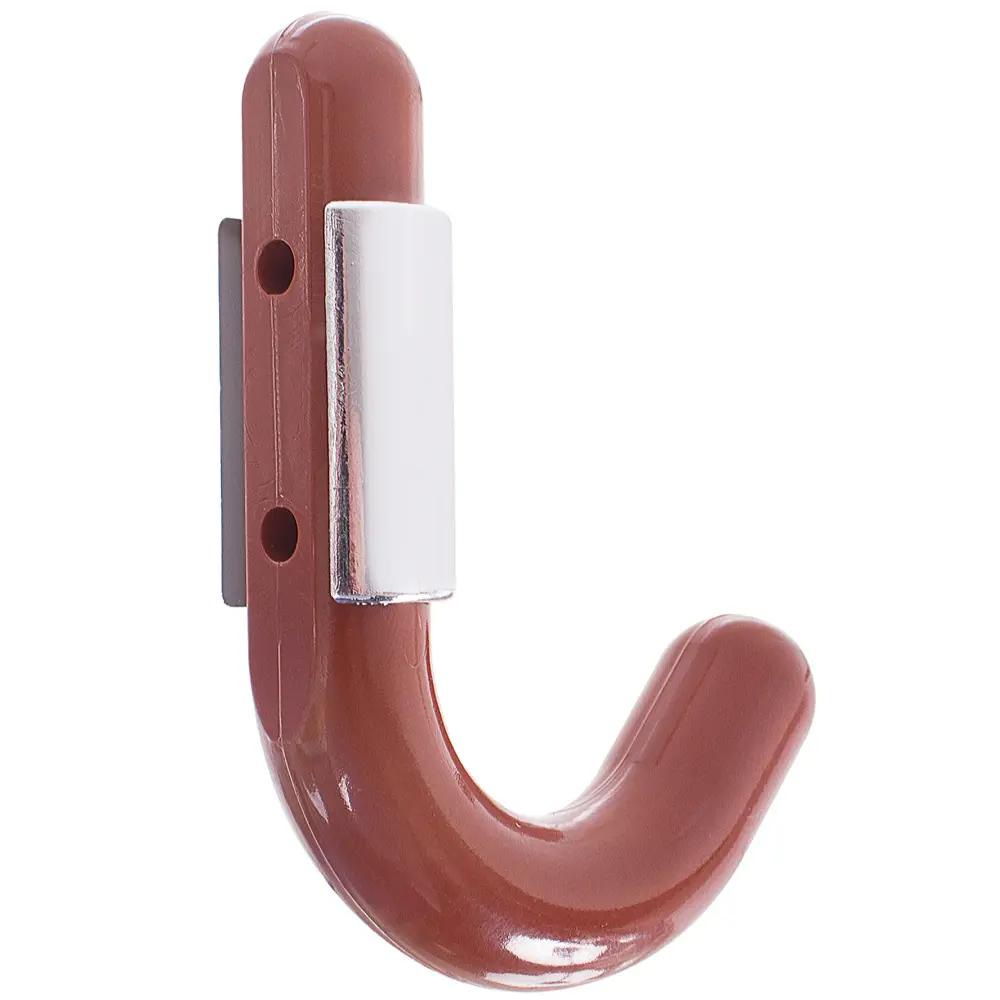 Крючок малый пластик цвет черешня/хром ЛЕВША STLM-2027224 - Вид №2