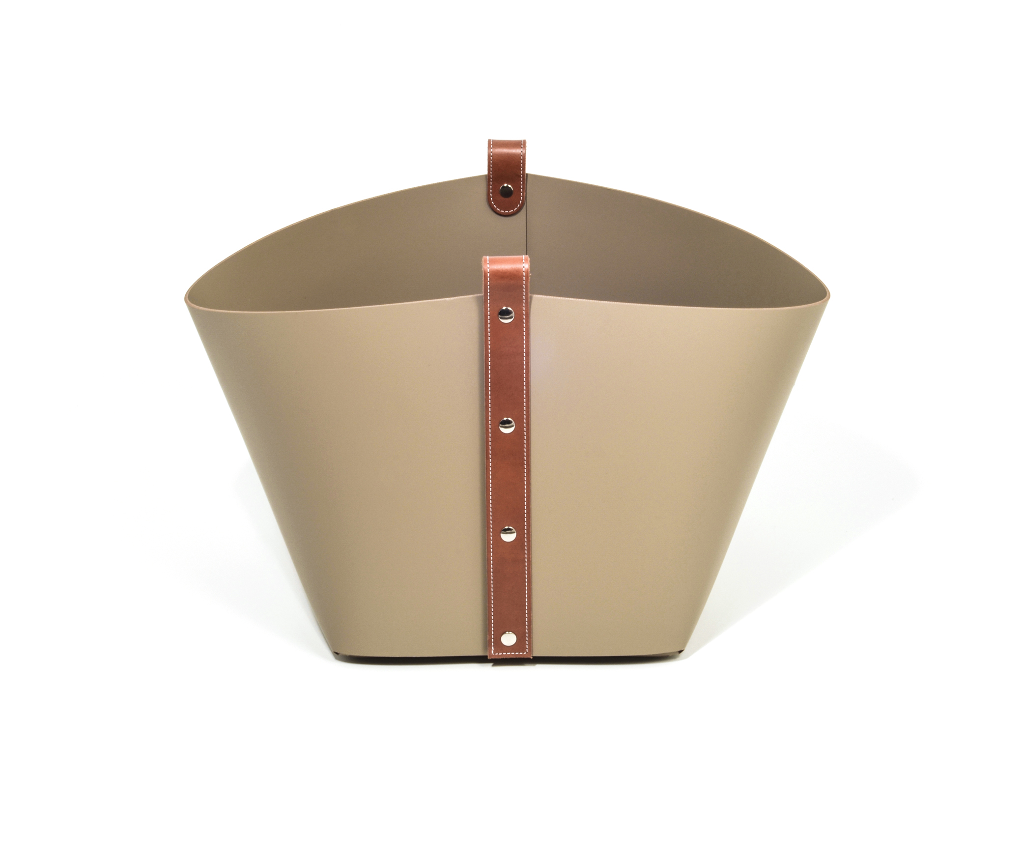 Корзина Ovo - 40X40XH29 см / Тан / регенерированная кожа_coffee Pinetti 70.0180.082.015