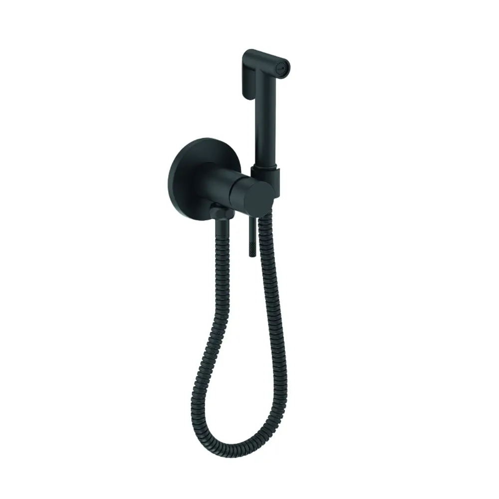 Гигиенический душ KONSENSA Терни скрытый монтаж набор со смесителем цвет черный STLM-2096323 - Вид №3