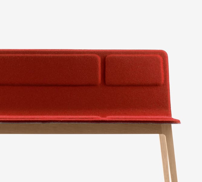 Тканевая скамья со спинкой ALKI Laia ARCH-00045448 - Вид №1