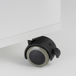 Мебельное колесо поворотное , с винтом М8, с тормозом, D40, черный LJPS0219 Public Steel Россия