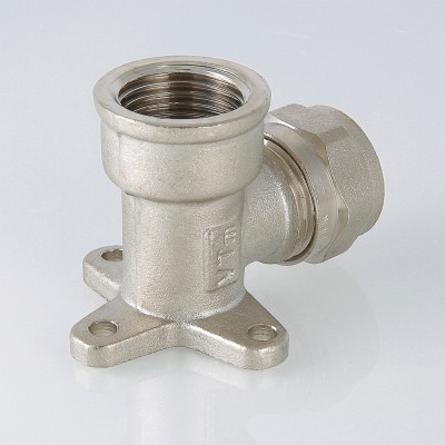 VTm.354.N.002005 Фитинг обжимной – угольник с креплением (водорозетка) Valtec 20 мм х 3/4"  - Вид №16