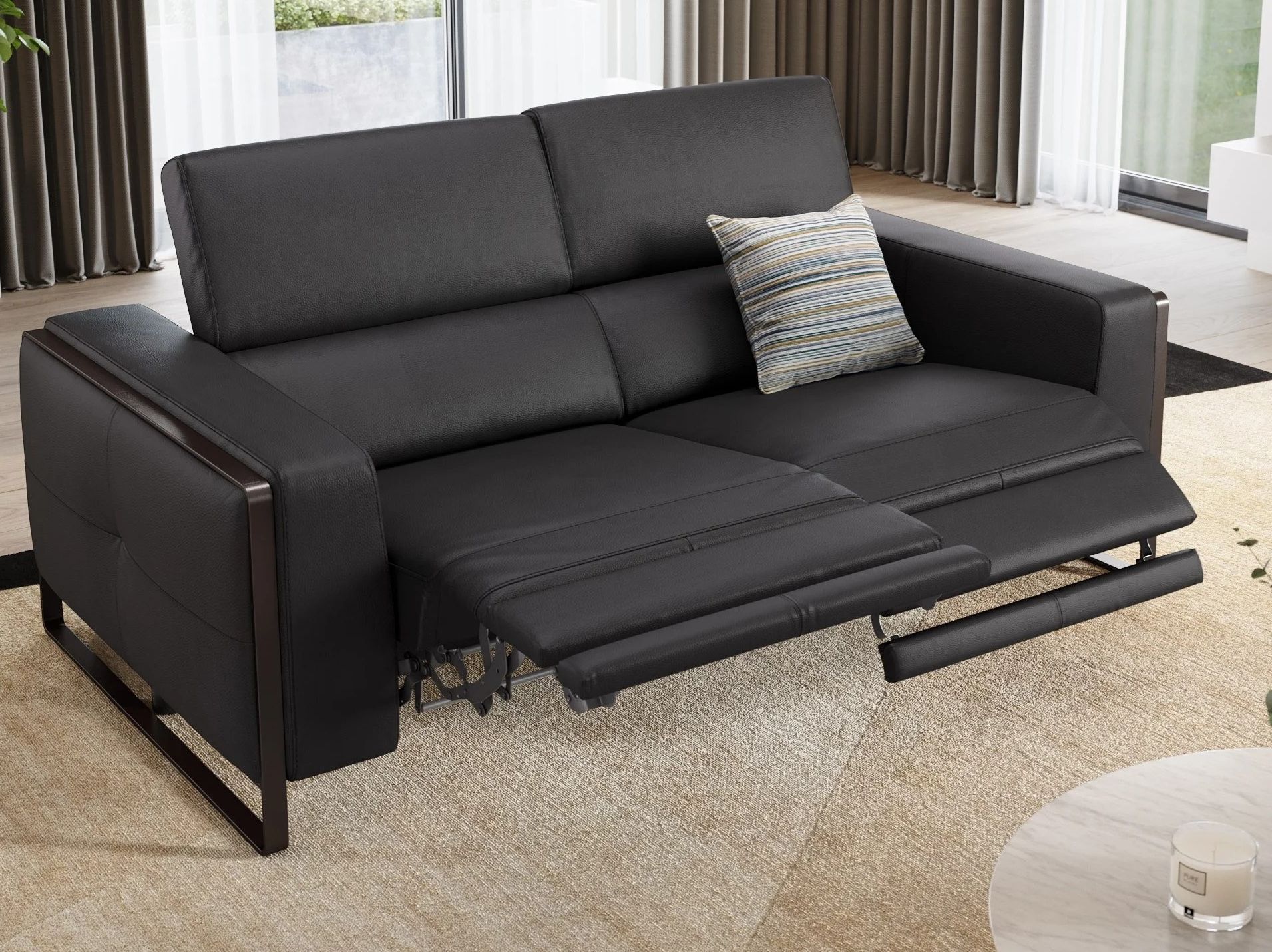 3-местный кожаный диван Sofanella Manzano ARCH-00098443 - Вид №8