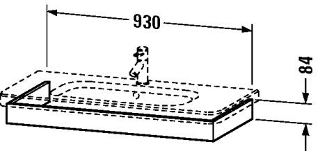 DS608200909 Подвесная раковина настенная овальная Duravit Durastyle белая - Вид №1