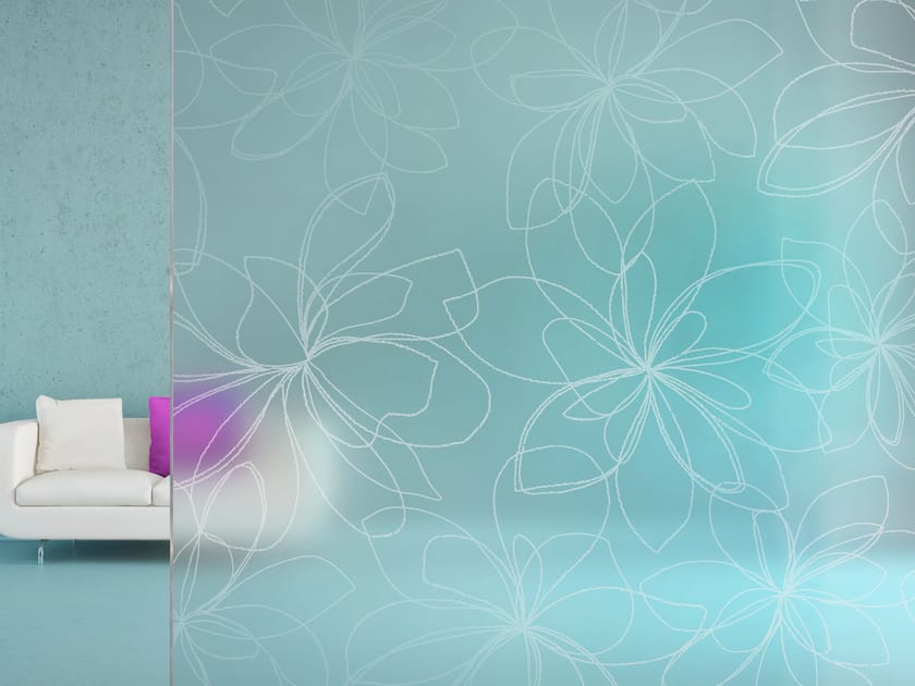 Текстурированное матовое стекло Madras® MADRAS® DAHLIA GLOSSY ARCH-00131987