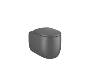 AZ470B1640 Настенный унитаз без ободка с двойным выпуском (включает чашу и мягкую крышку) ROCA Beyond