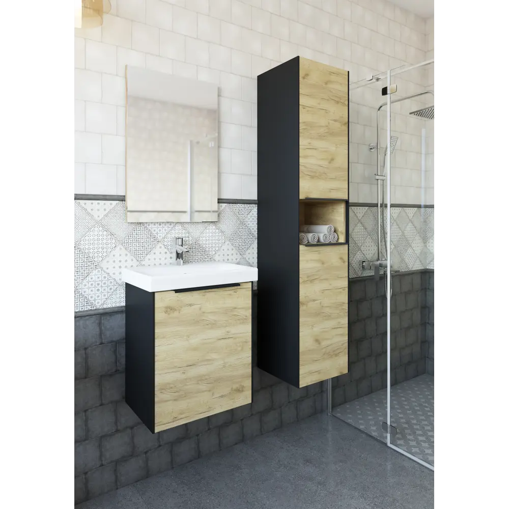 Подвесная тумба Sanflor Барселона для раковины с системой плавного закрывания 88318503 STLM-0077587 - Вид №4