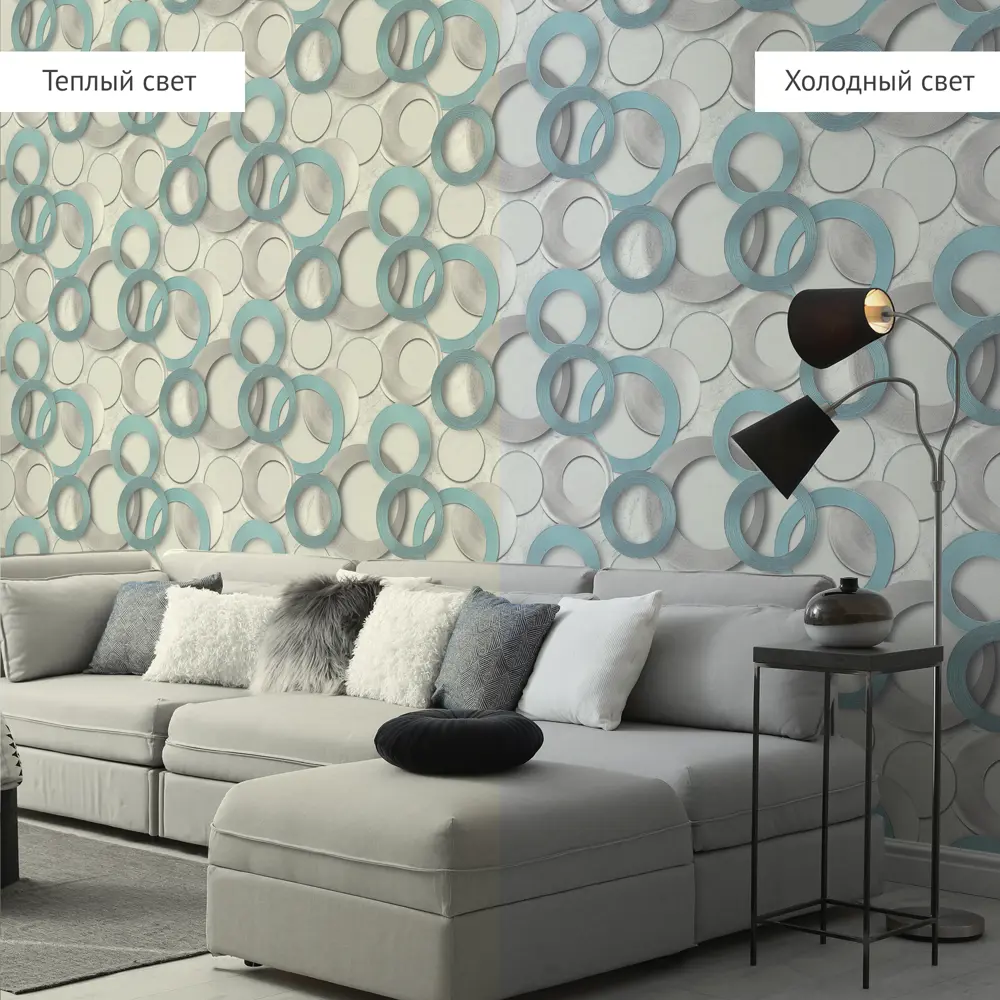 Обои флизелиновые Wall Decor Турин зеленые 1.06 м 75156-17 85310435 STLM-2072057 - Вид №4