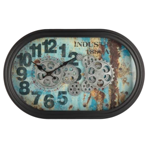 Настенные часы Dream River овальные разноцветные в современном стиле 89359843