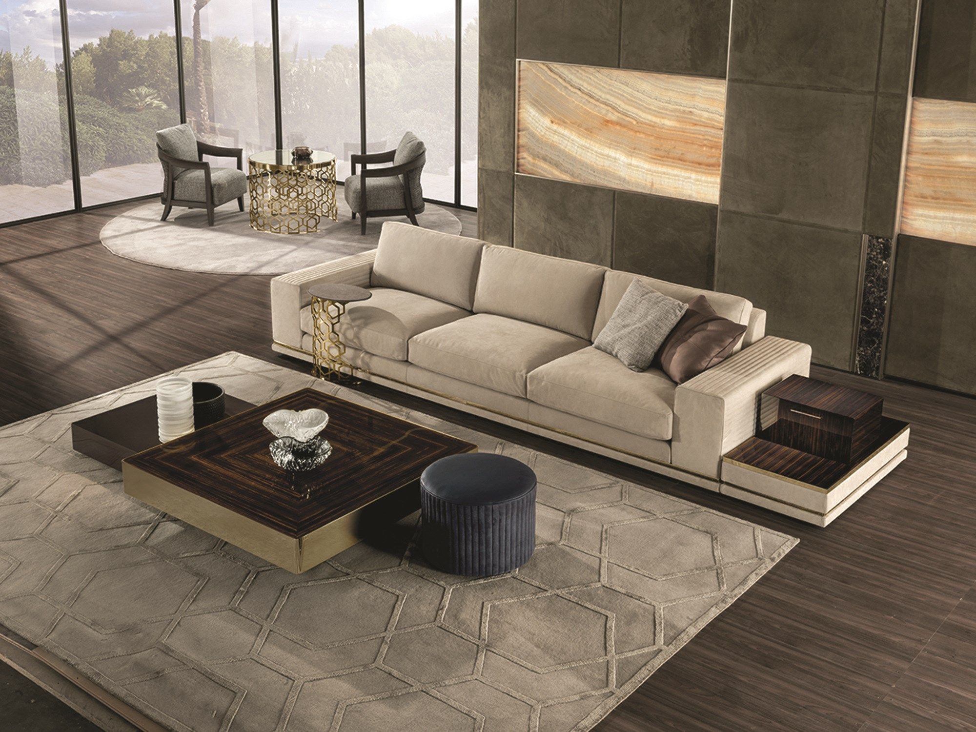 Деревянный квадратный журнальный столик Longhi Loveluxe ARCH-00010664 - Вид №2