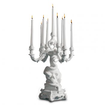 8008215148731 Подсвечник Burlesque Scull LINIE DESIGN 