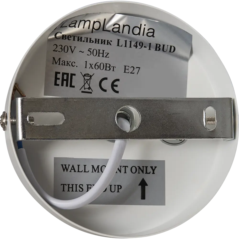 Спот поворотный Bud L1149, 1 лампа, 3 м², цвет белый LAMPLANDIA STLM-2124252 - Вид №3