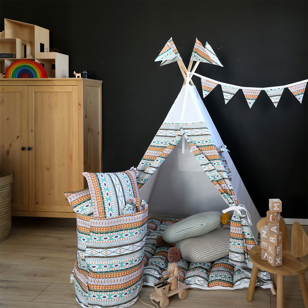 Подушка Aztec 40 х 40 см VAMVIGVAM AZTEC 281800 Оранжевый;голубой Santreyd - Вид №9