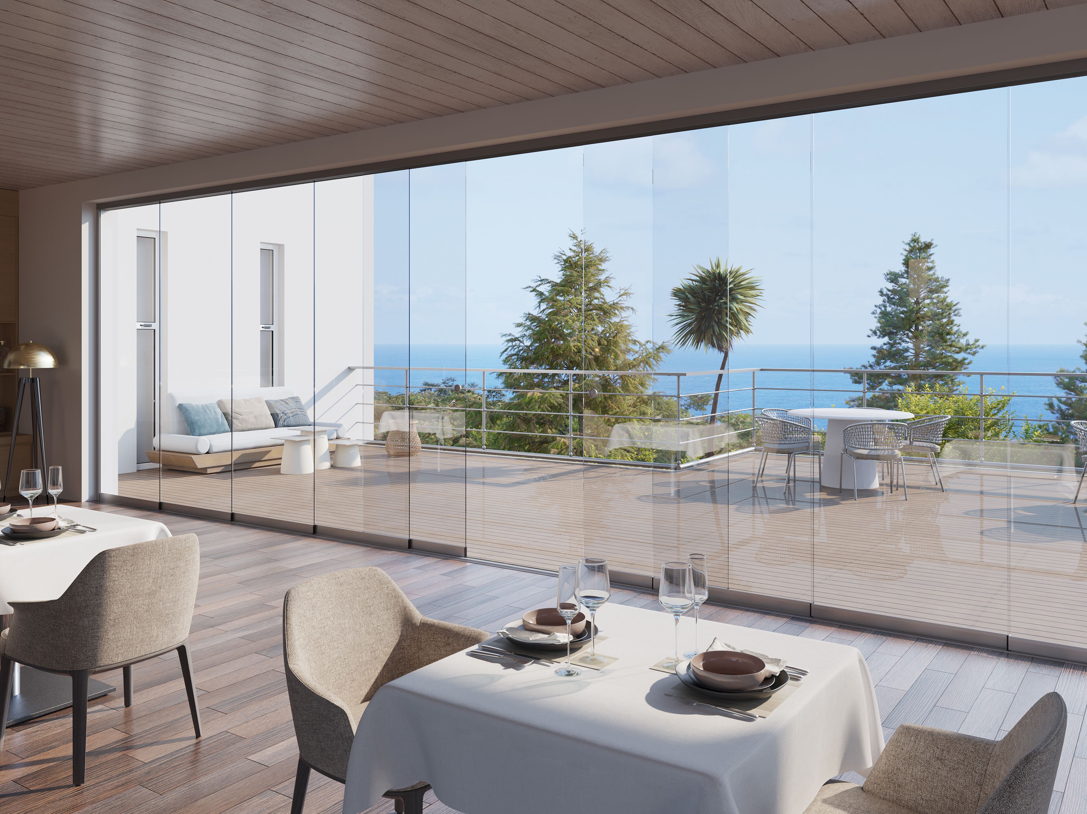 Раздвижные окна из алюминия и стекла Mv Line панорамные окна / Экран ARCH-00048231 - Вид №1