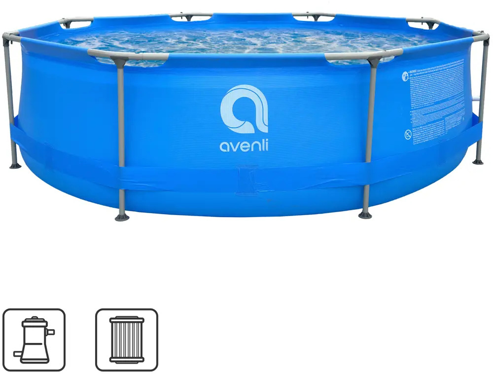 Каркасный бассейн Avenli для дачного отдыха 305×76 см 84181308