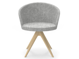 Стул на насесте из бука с подлокотниками