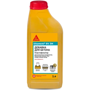 Пластификатор для бетона Sika Sikament BV-3M, 1 л