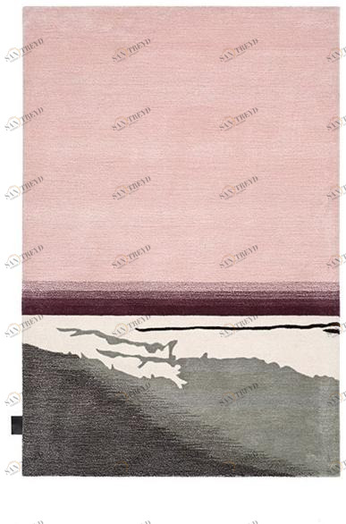 ASPLUND Прямоугольный коврик ручной работы из шерсти и шелка Horizon sun-id-1415414