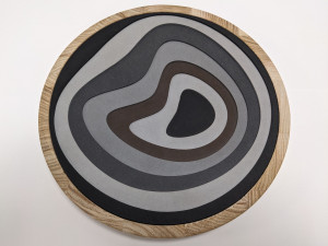 Полые круглые банки из PaperStone® и ясеня