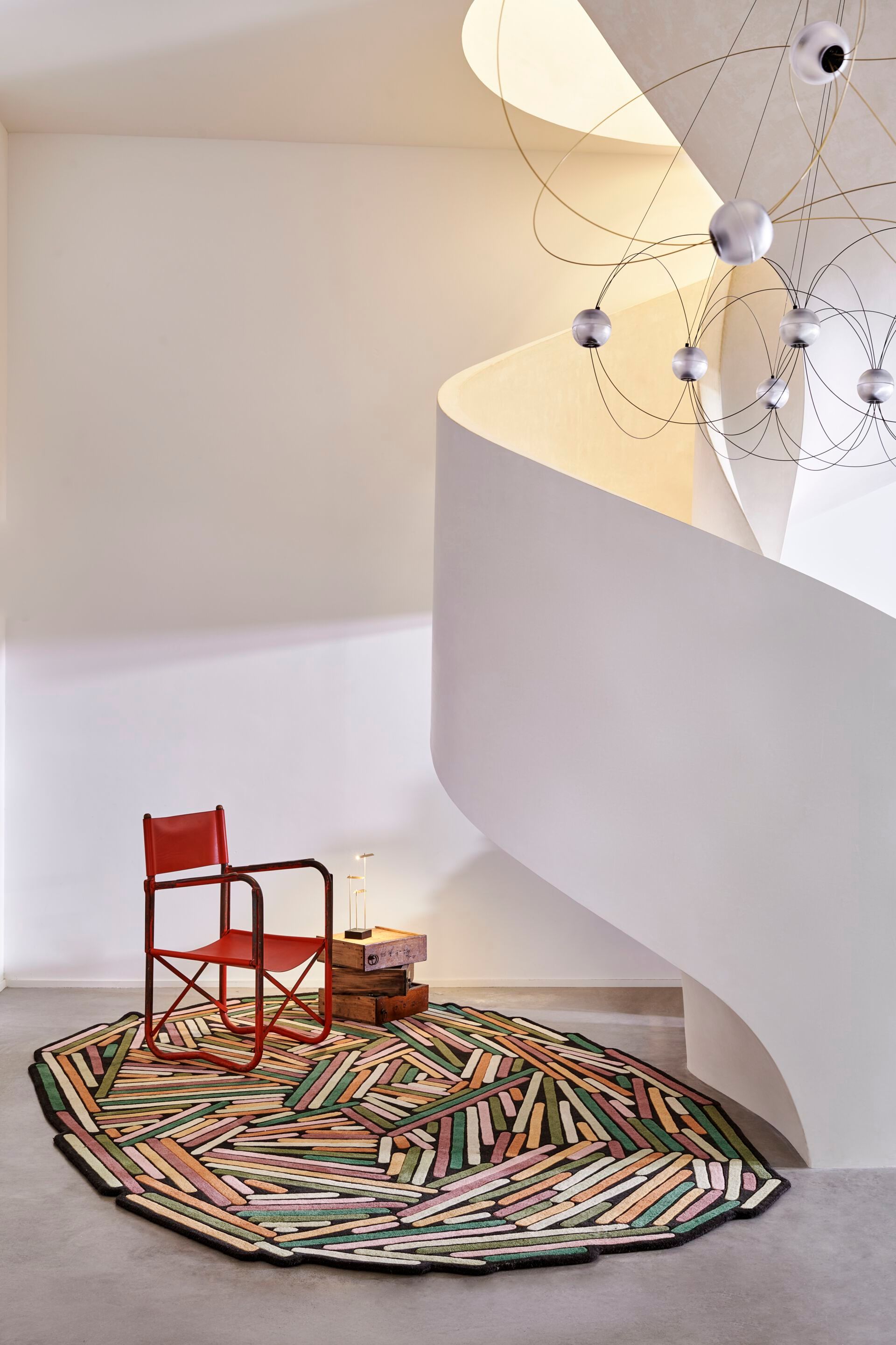 Шерстяной ковер с геометрическим рисунком Toulemonde Bochart BRINDILLE PRINTEMPS ARCH-00123312 - Вид №2