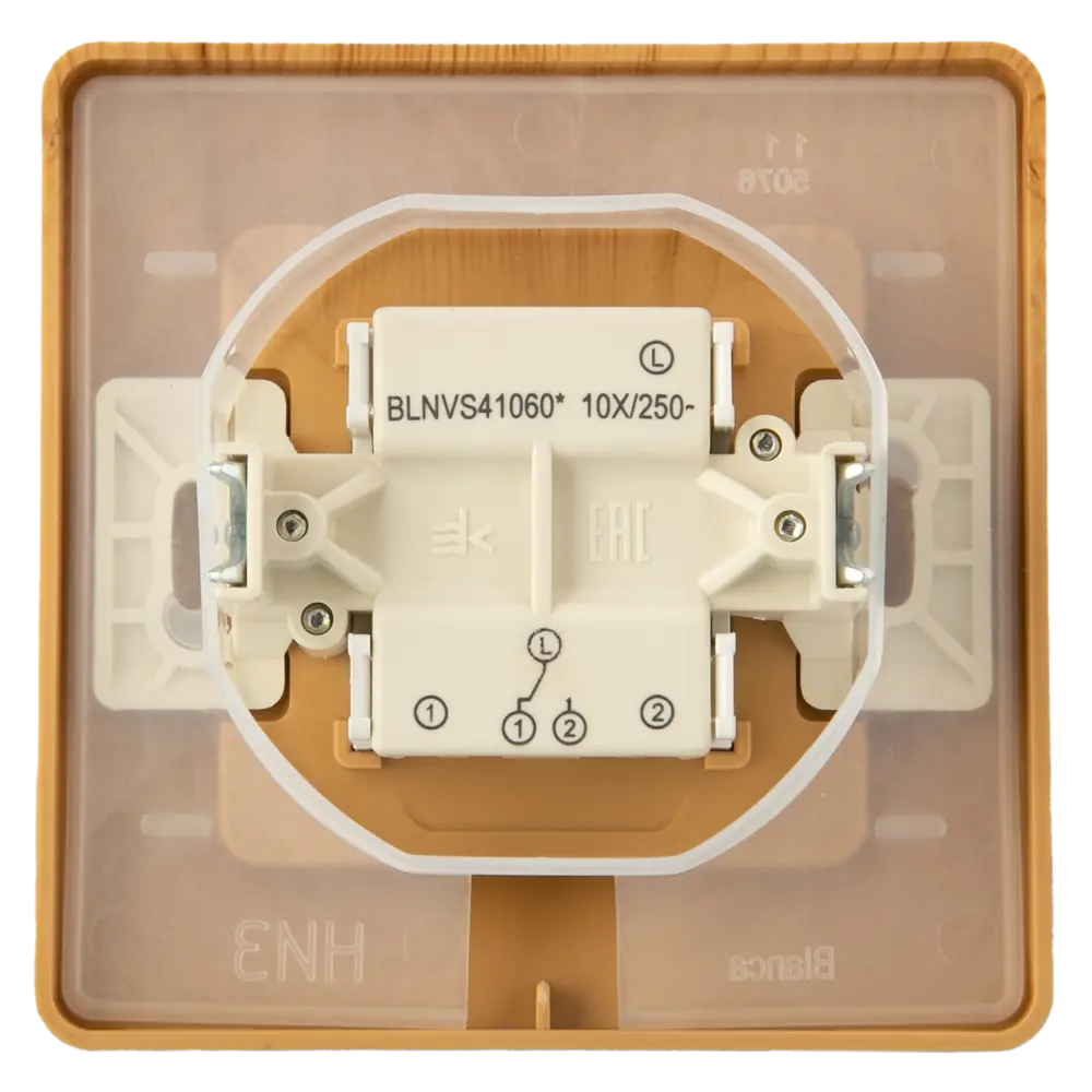 Переключатель встраиваемый Systeme Electric Blanca 1 клавиша цвет ясень 89373226 STLM-2202487 - Вид №2