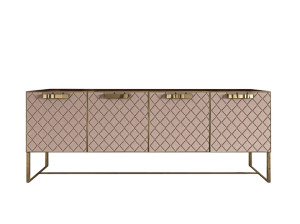 Деревянный шкаф со встроенным освещением