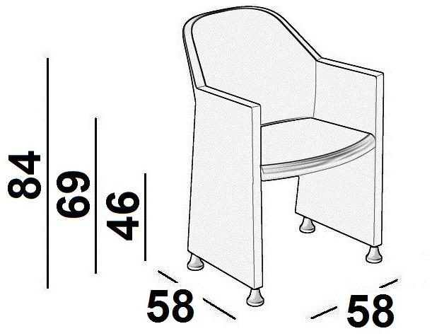 Luxy Мягкое кресло с подлокотниками на колесиках Nestar sun-id-1464382 - Вид №6