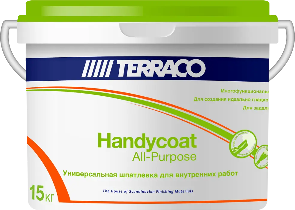 Универсальная шпатлевка TERRACO Handycoat для идеального выравнивания стен 83000325