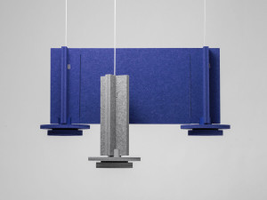 Рециркулированный Pet модульный акустический подвесной светильник