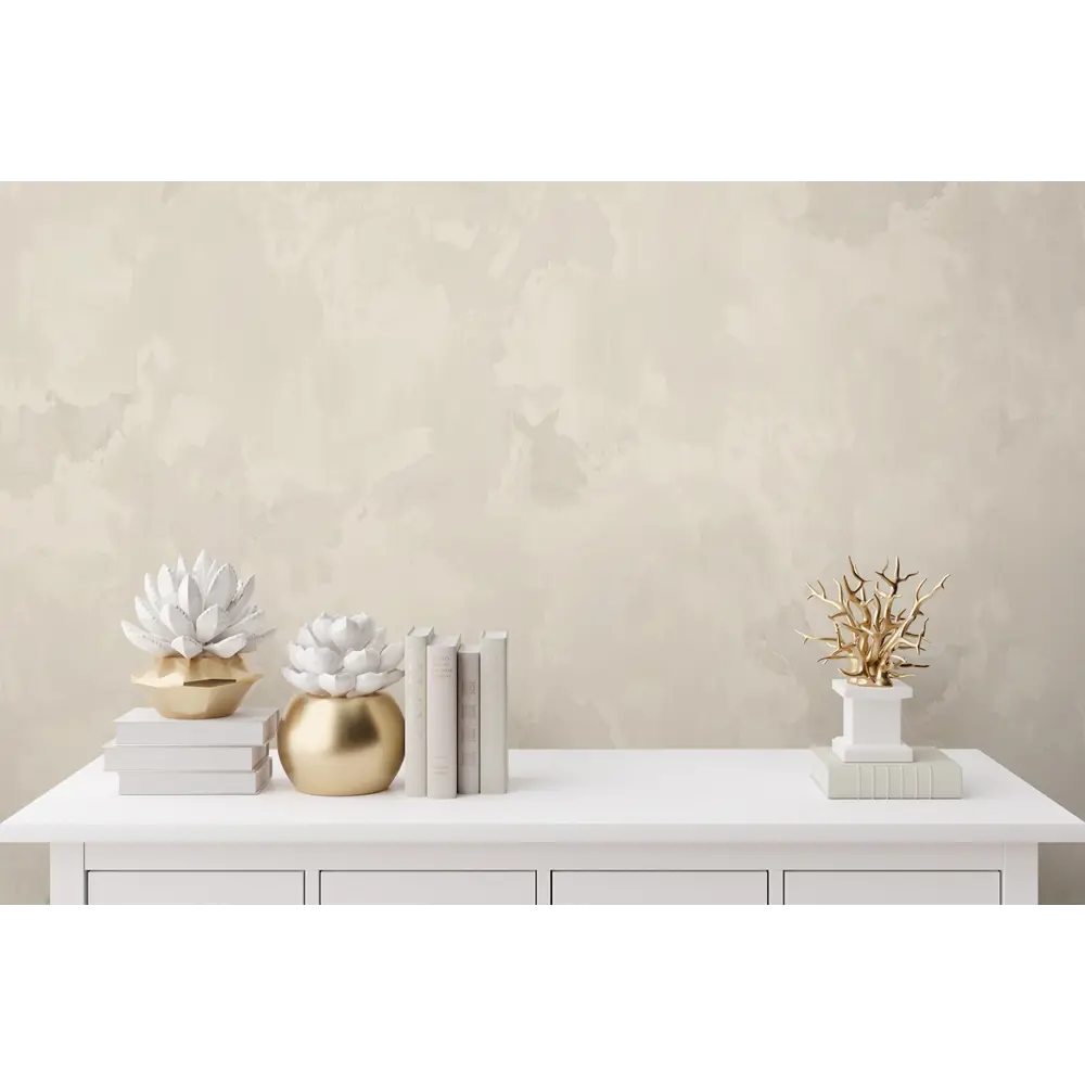 Ateliero Scarlet - флизелиновые обои с эффектом штукатурки в темно-бежевых тонах 89409072 STLM-1574615 - Вид №2