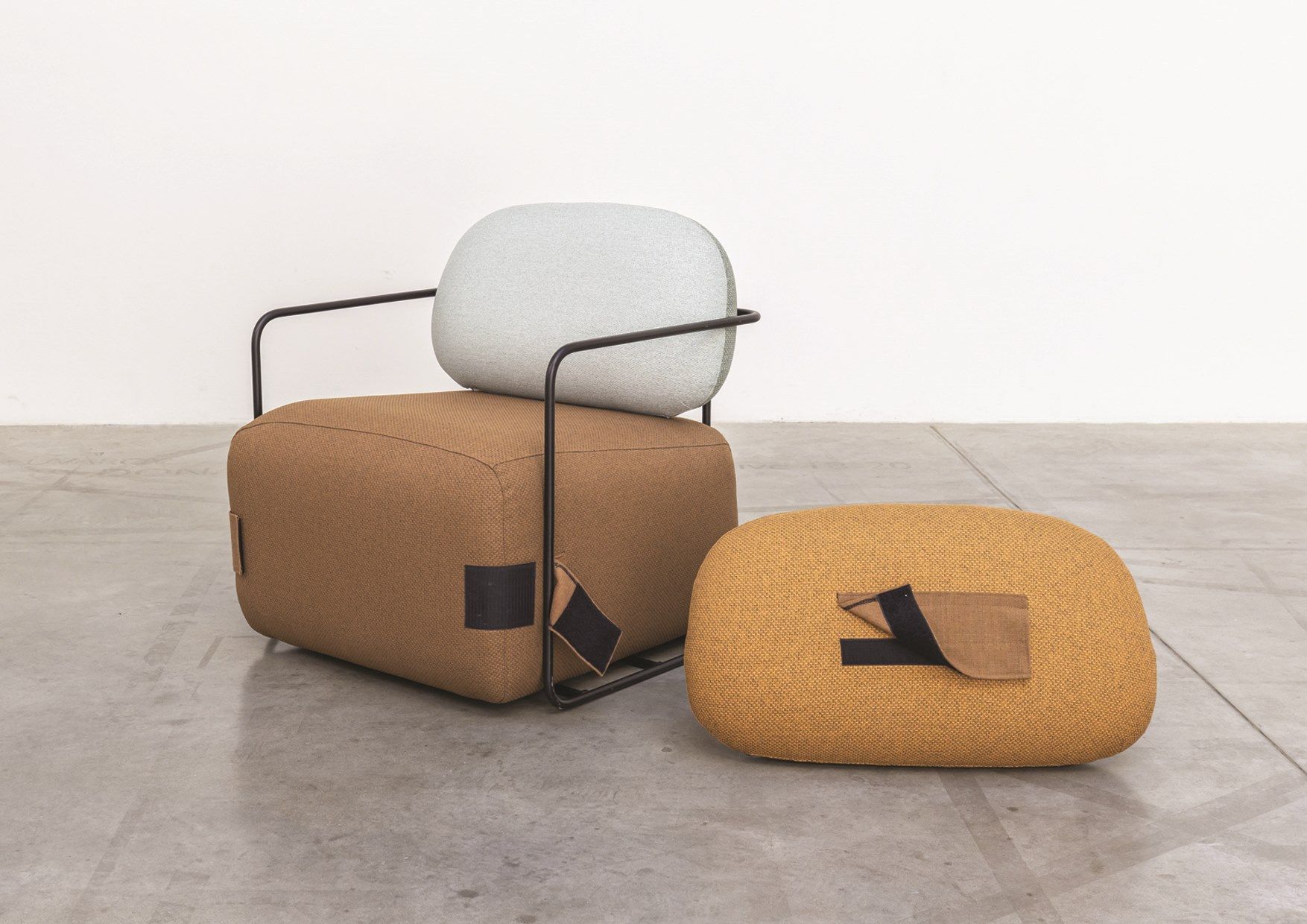 Тканевое кресло с подлокотниками Marine Peyre Editions UCOLLECTION ARCH-00071247 - Вид №7