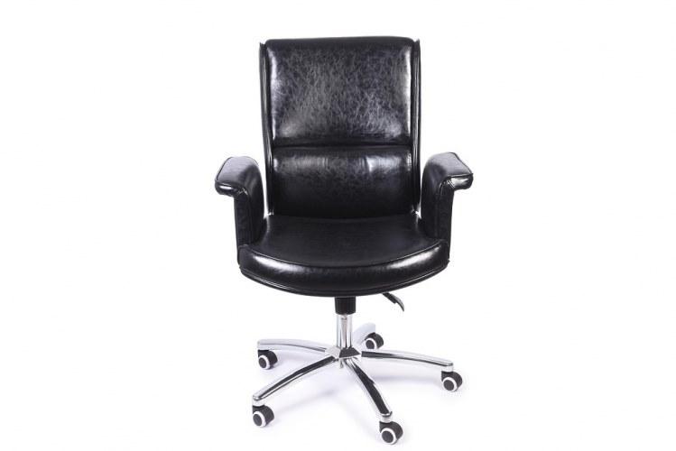 Arrediorg.it® Кресло руководителя из экокожи на колесиках со средней спинкой sun-id-1424357 - Вид №1