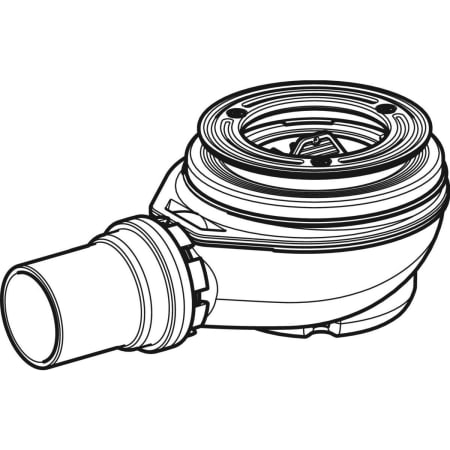 150.552.00.1 Сифон для душевых поддонов Geberit d90, высота гидрозатвора 50 мм, воронка из ПНД Geberit  - Вид №4