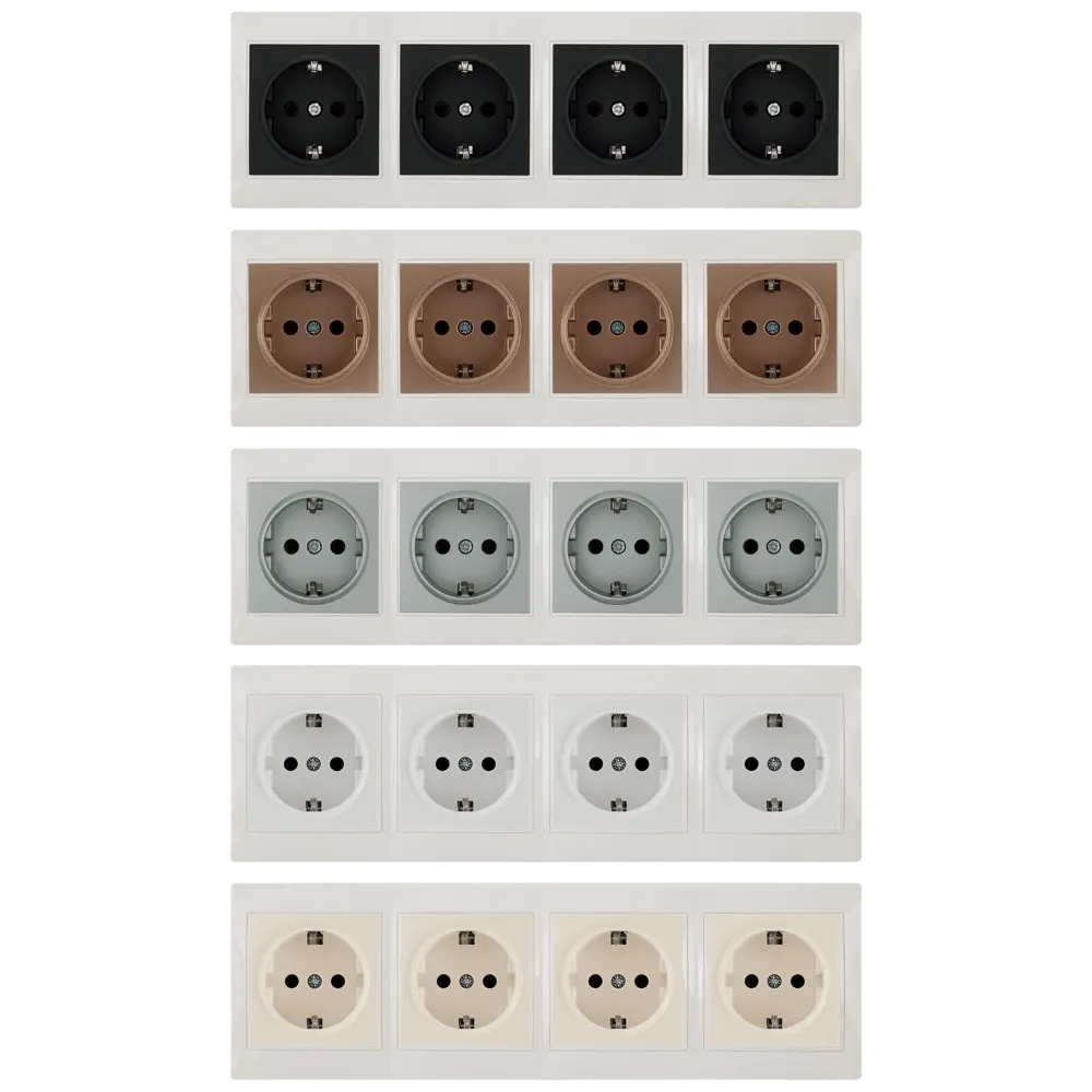 TDM ELECTRIC Рамка для розеток горизонтальная бежевая - элегантное решение для интерьера 85591192 Таймыр STLM-0064418 - Вид №1