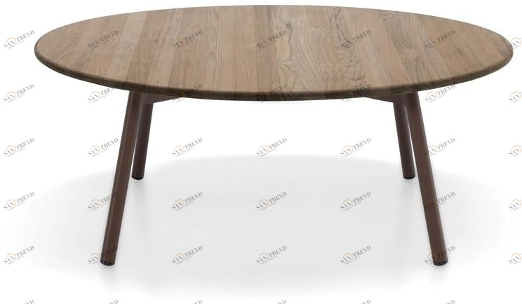 RODA Круглый садовый столик из тика Piper sun-id-1349655