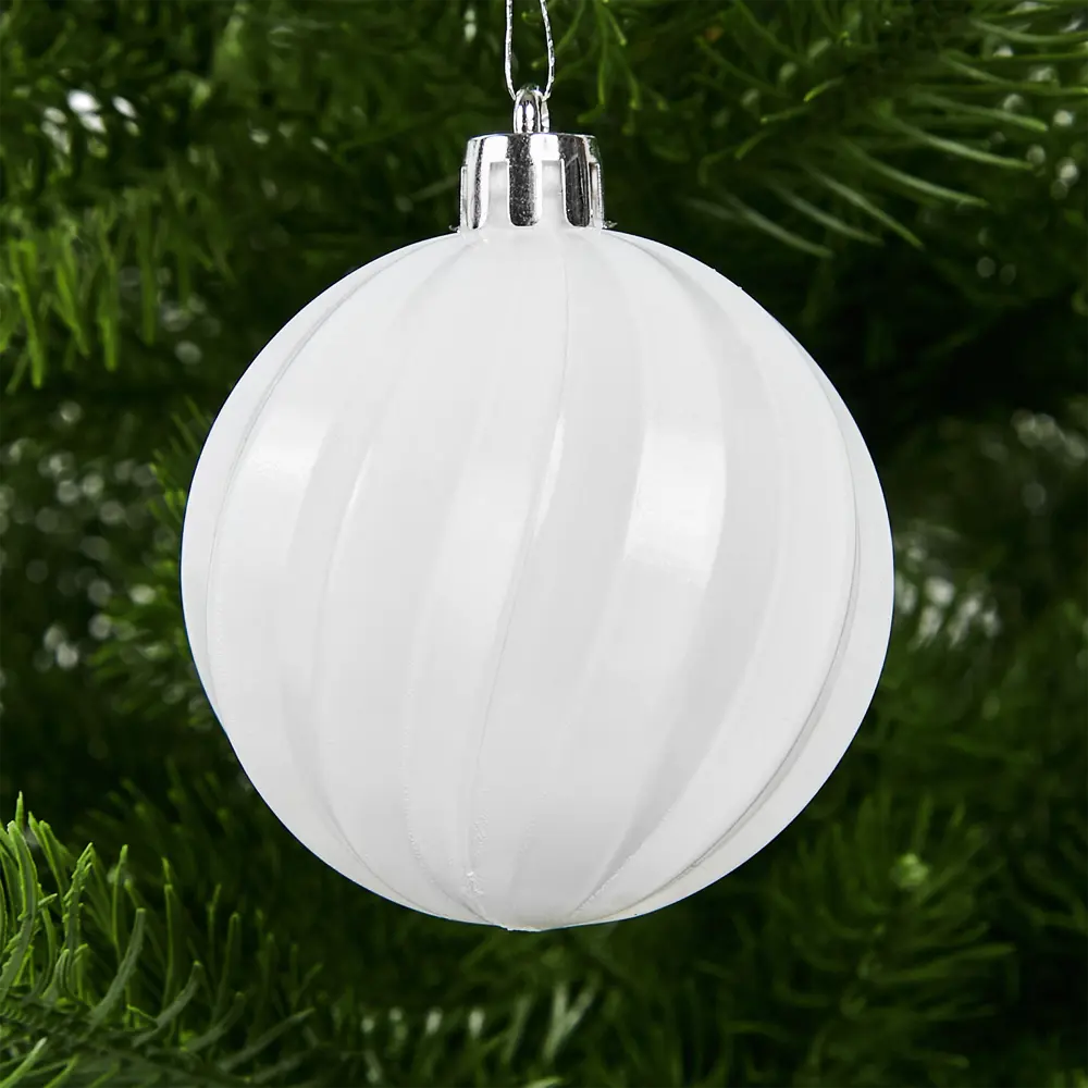 87036340 Набор новогодних шаров Christmas ø5-6 см цвет белый 25 шт. STLM-0956985 Santreyd  - Вид №9