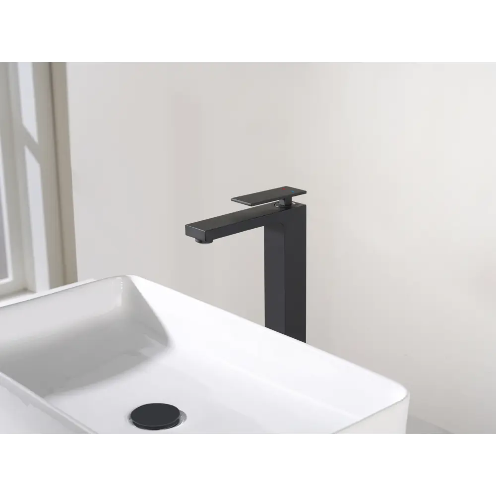 Смеситель Konsensa Прато для раковины - черный матовый с керамическим картриджем 89396330 STLM-1579468 - Вид №1
