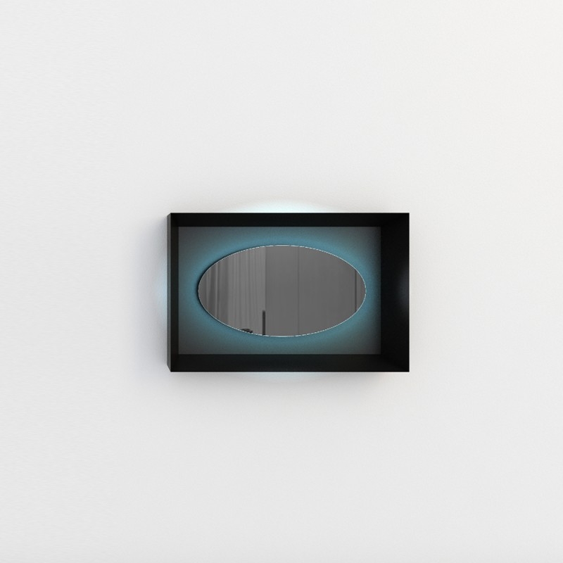 P464X220 Зеркало планеты Adriani e Rossi глянцевый черный  - Вид №2